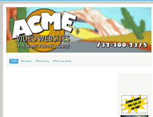 Tablet Screenshot of acmevideowebsites.com